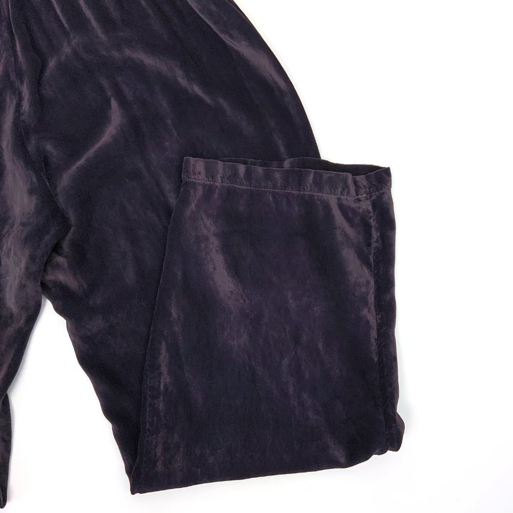 VTG CP Shades San Francisco Crushed Velvet Pants Logenlook Elastic Waist Sz S -M - Picture 7 of 16
